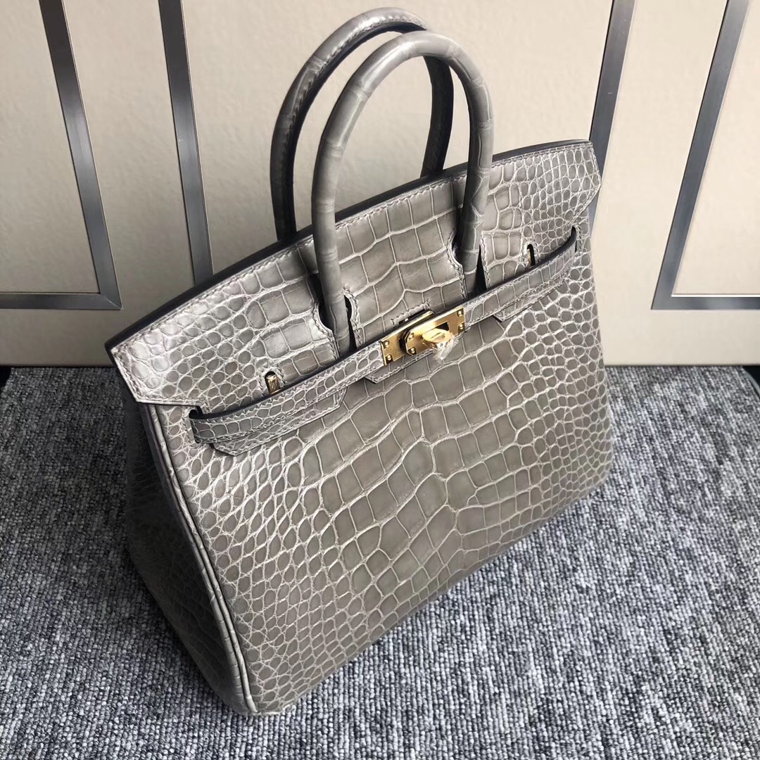 愛馬仕鉑金包第壹個買什麽顏色 Hermes Birkin25cm CK81斑鳩灰 Gris Tourterelle