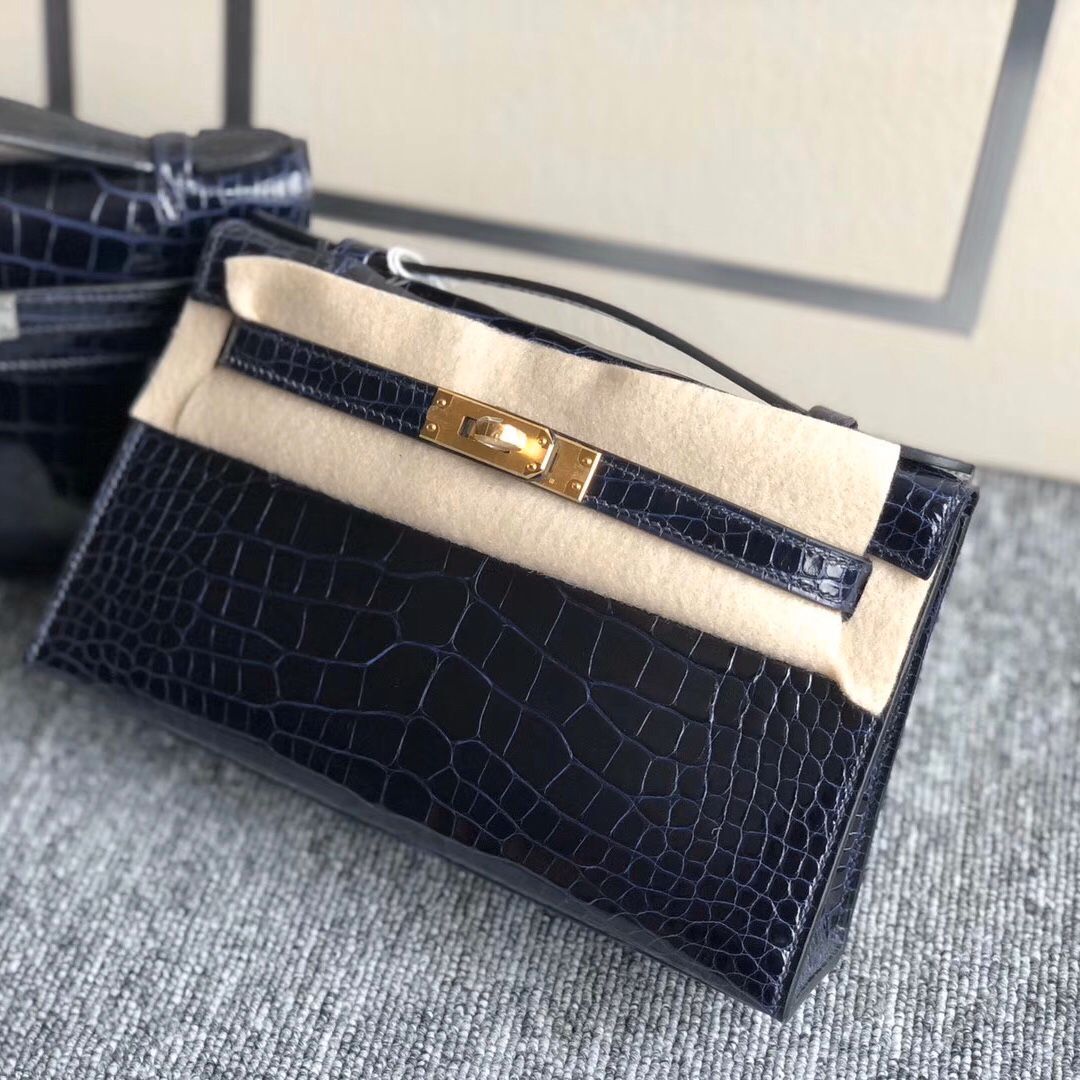 愛馬仕Hermes minikelly pochette購買分享 CK73寶石藍 Blue sapphire