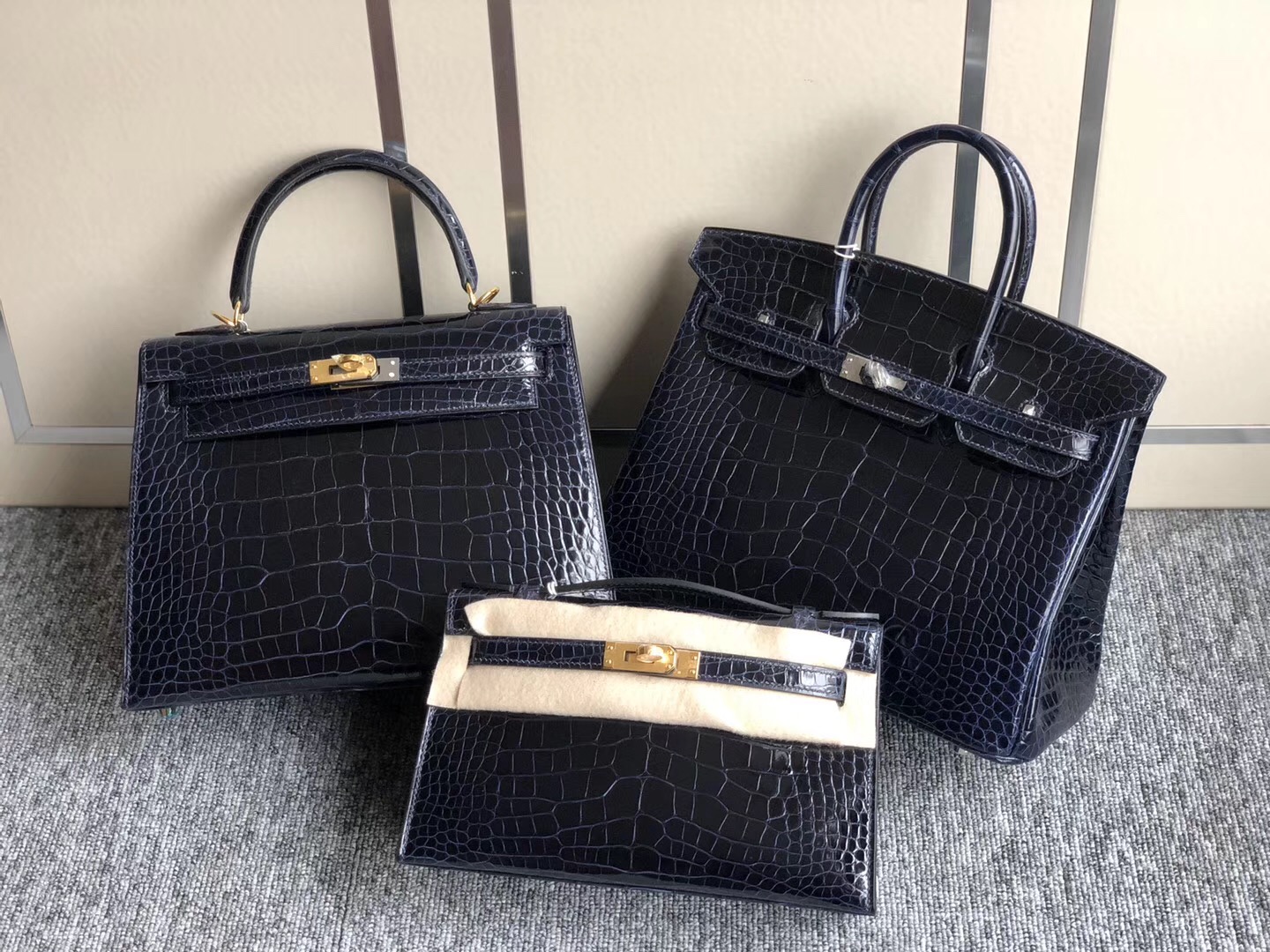 愛馬仕 Hermes Birkin25和kelly25的區別 CK73寶石藍 Blue sapphire