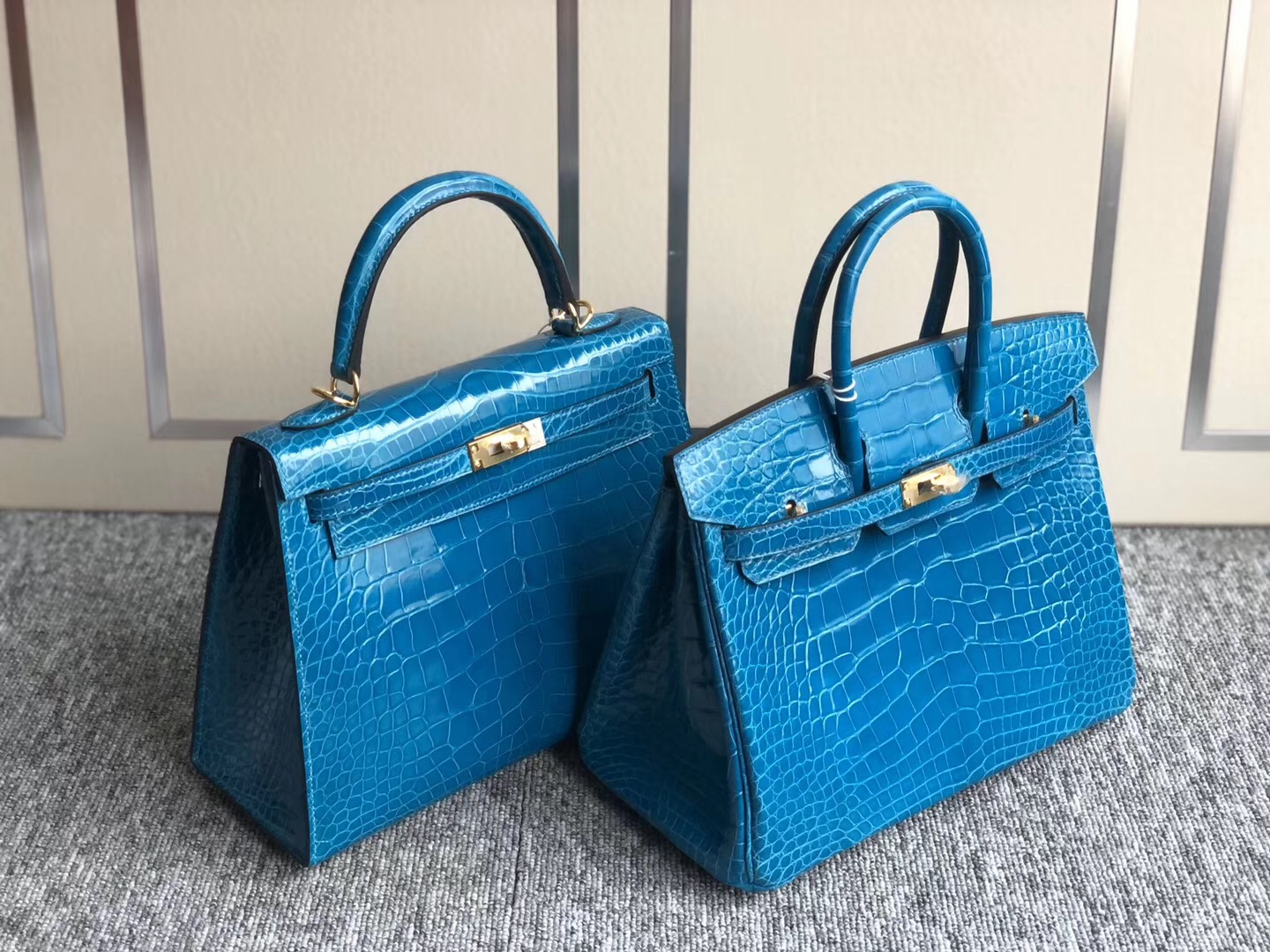 愛馬仕鉑金包價格多少錢壹個？Hermes Birkin kelly 25cm 7W伊茲密爾藍