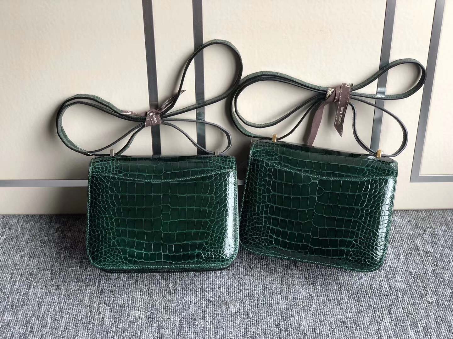 Hermes Birkin 25cm Constance 19cm 美洲鱷 CK67祖母綠 Vert Fonce