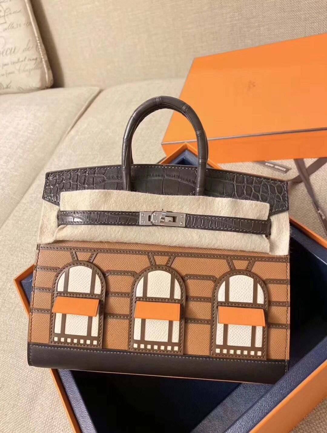 愛馬仕 Hermes 鉑金包 Birkin 20cm Sellier Faubourg 小房子 超可愛