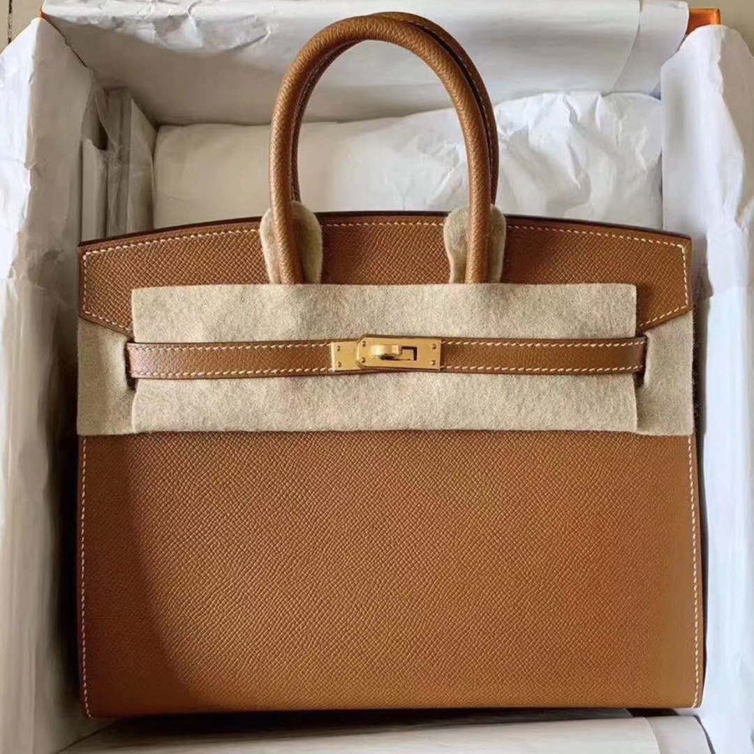 香港中西區 愛馬仕外縫鉑金包 Hermes Birkin 25cm ck37金棕色 gold