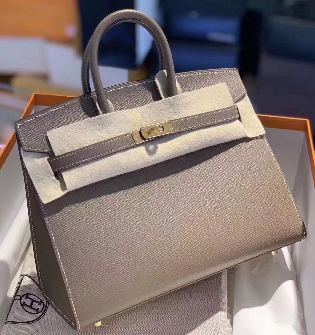 香港中西區 愛馬仕外縫鉑金包 Hermes Birkin 25cm ck37金棕色 gold