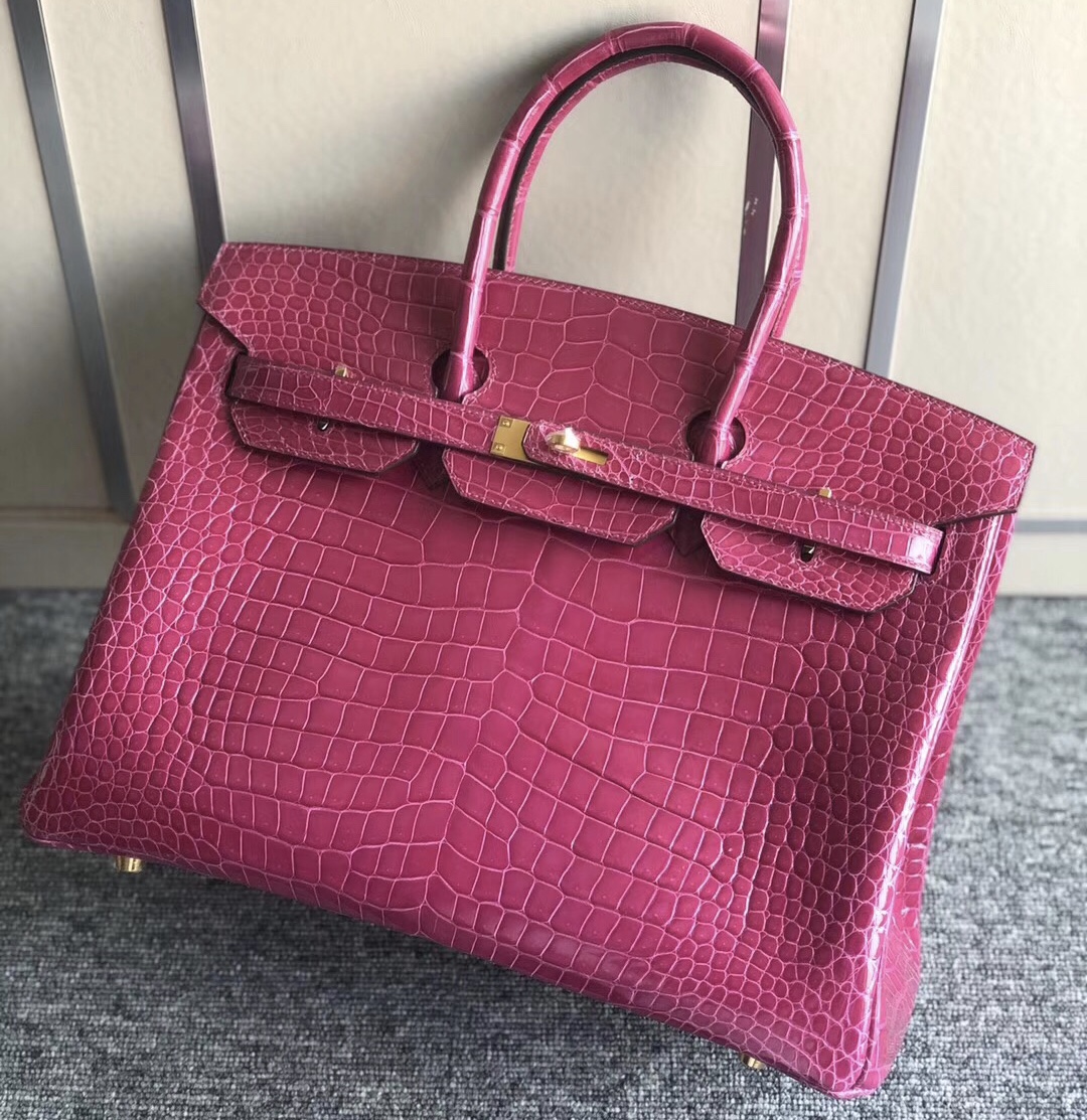 愛馬仕鉑金包多少錢壹個 Hermes Birkin 35cm J5 Rose Sheheraradez