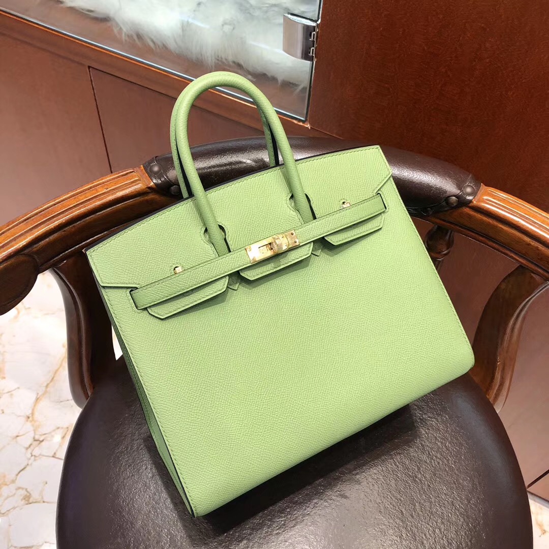 香港九龍半島 外縫鉑金包價格 Hermes Birkin 25cm 3I牛油果綠 Vert Criquet 蟋蟀綠