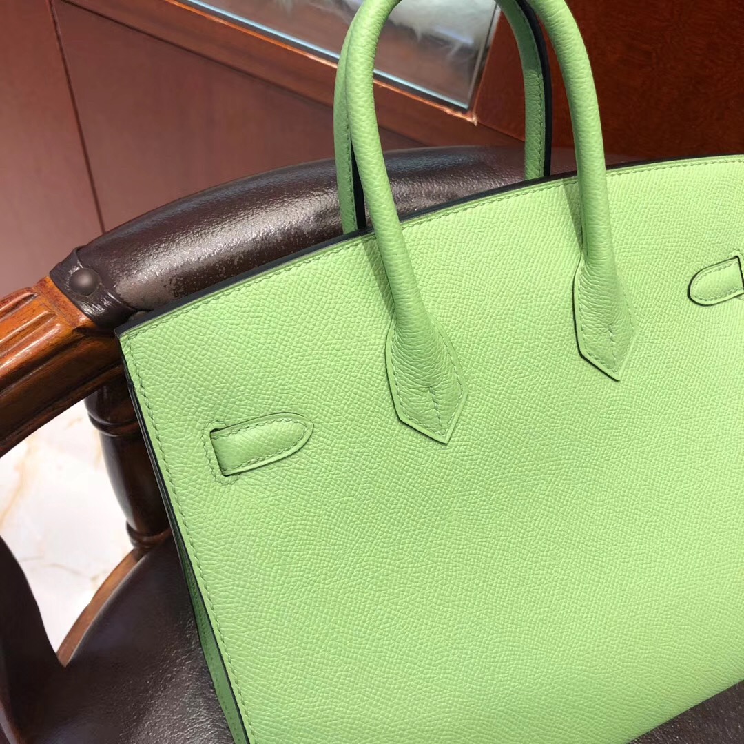 香港九龍半島 外縫鉑金包價格 Hermes Birkin 25cm 3I牛油果綠 Vert Criquet 蟋蟀綠