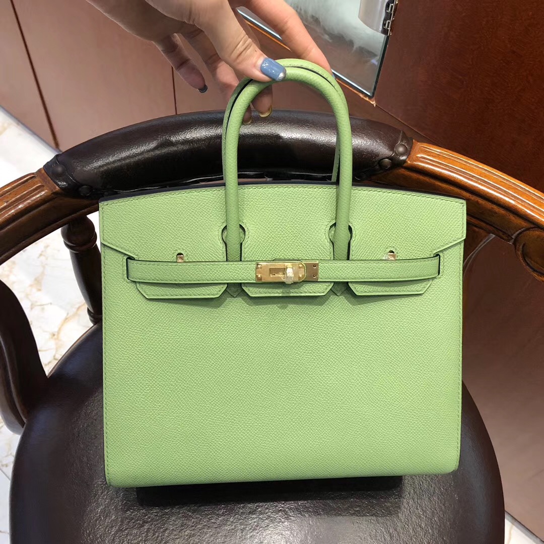 香港九龍半島 外縫鉑金包價格 Hermes Birkin 25cm 3I牛油果綠 Vert Criquet 蟋蟀綠