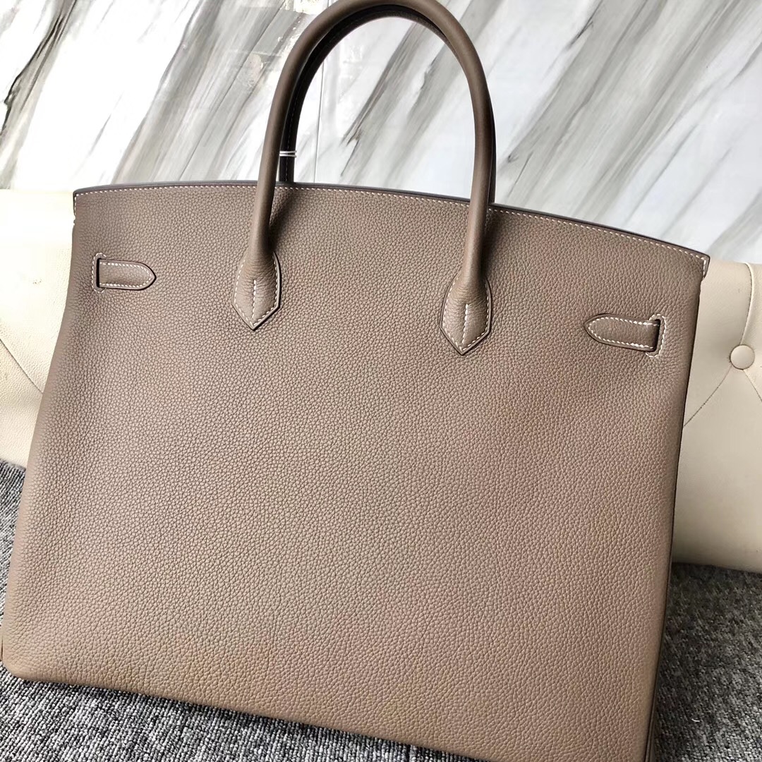 Hermes Birkin Hac 40 Bag Etoupe ck18 Togo SHW