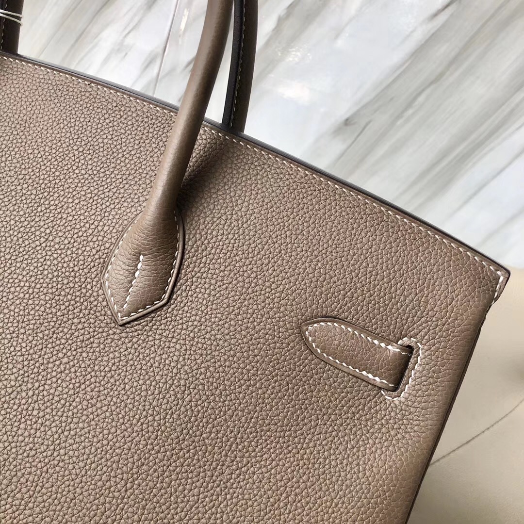 Hermes Birkin Hac 40 Bag Etoupe ck18 Togo SHW