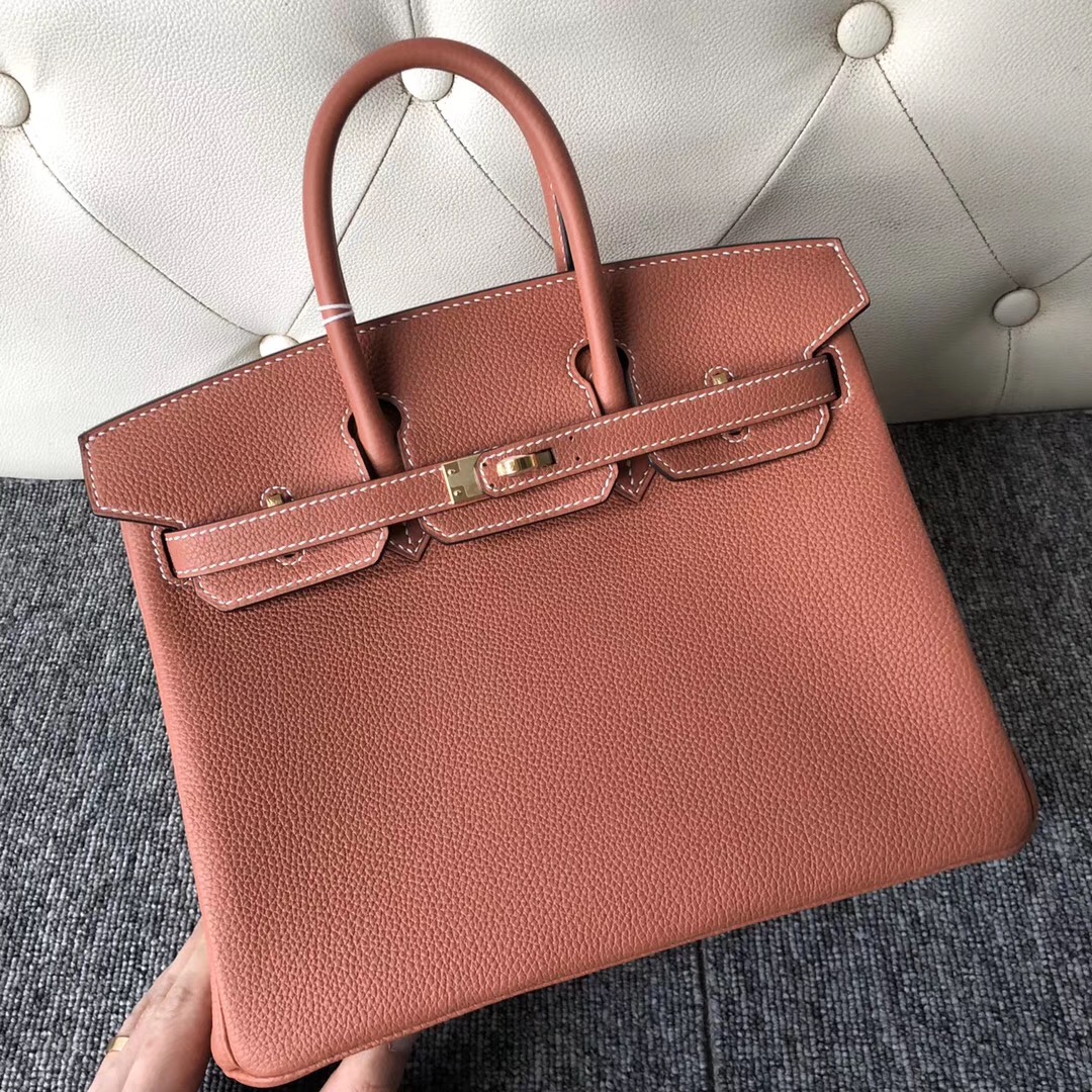 香港西貢區 愛馬仕鉑金包25價格 Hermes Birkin 25cm 4E Sienna 楓葉棕