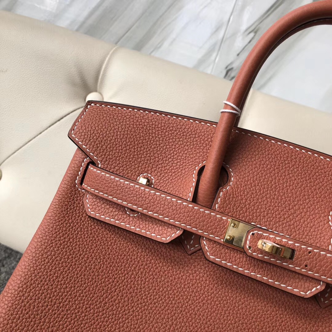 香港西貢區 愛馬仕鉑金包25價格 Hermes Birkin 25cm 4E Sienna 楓葉棕