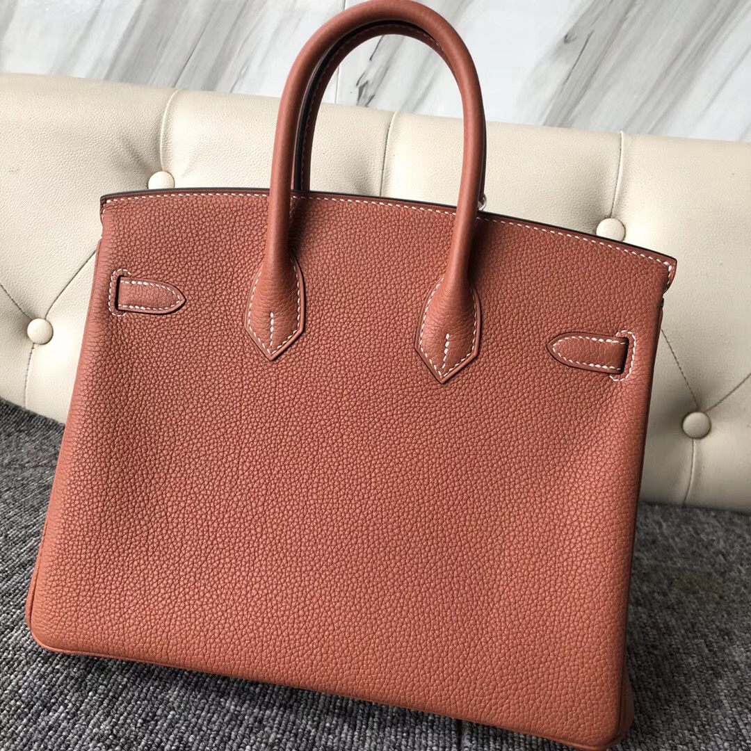 香港西貢區 愛馬仕鉑金包25價格 Hermes Birkin 25cm 4E Sienna 楓葉棕