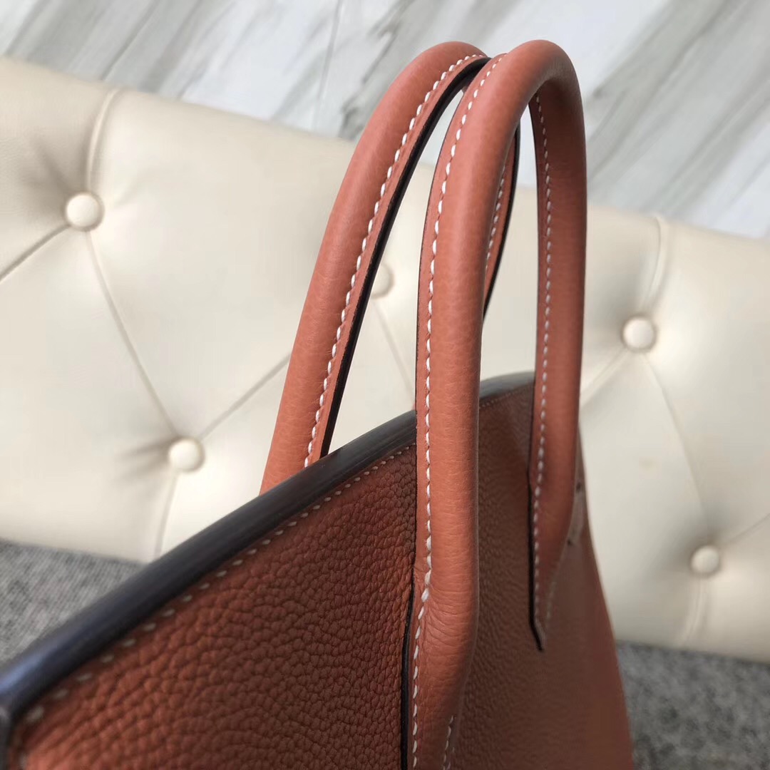 香港西貢區 愛馬仕鉑金包25價格 Hermes Birkin 25cm 4E Sienna 楓葉棕