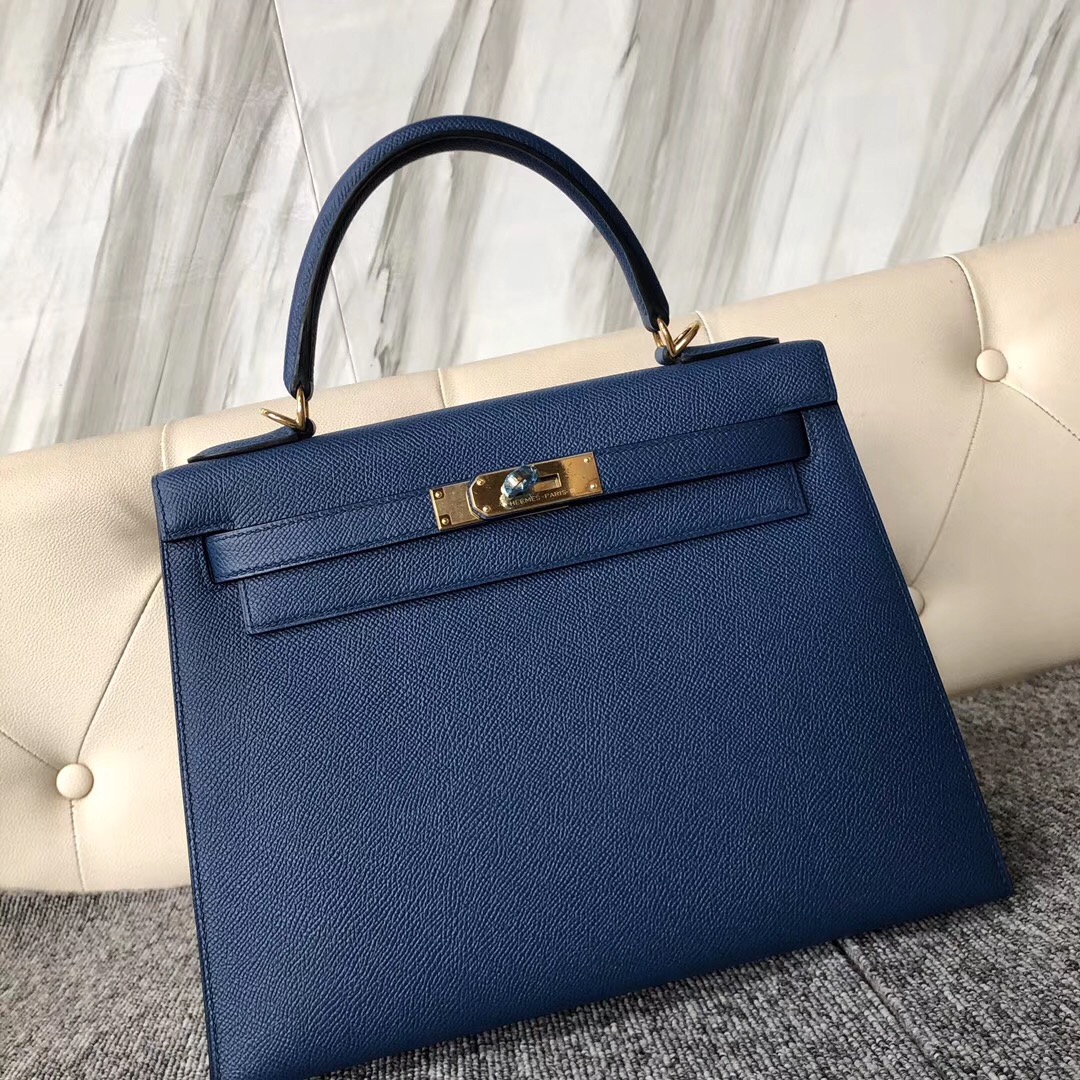 愛馬仕凱莉包價格 Singapore Hermes Kelly 28cm CCS4深邃藍 Deep Blue