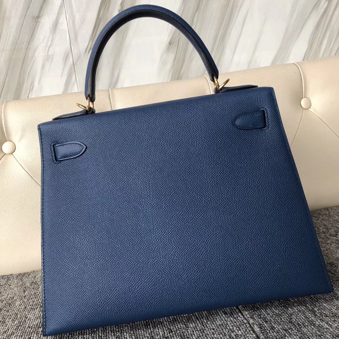 愛馬仕凱莉包價格 Singapore Hermes Kelly 28cm CCS4深邃藍 Deep Blue