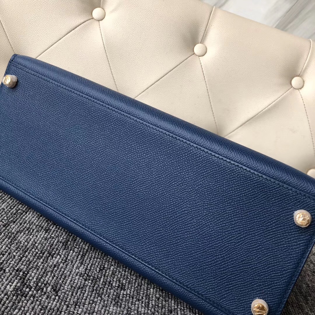 愛馬仕凱莉包價格 Singapore Hermes Kelly 28cm CCS4深邃藍 Deep Blue