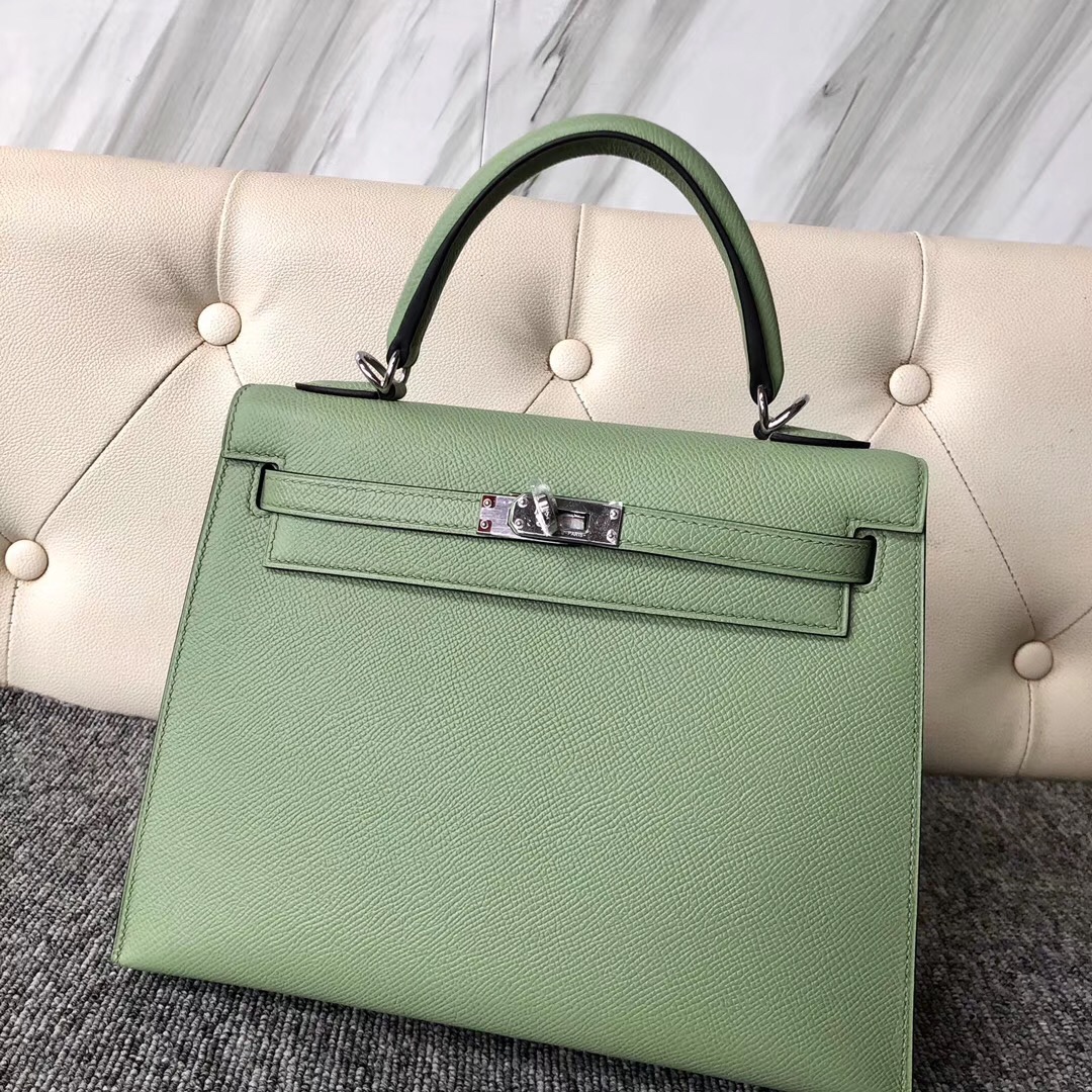 香港島中西Hong Kong Hermes Kelly 25cm 3I牛油果綠 Vert Criquet 蟋蟀綠