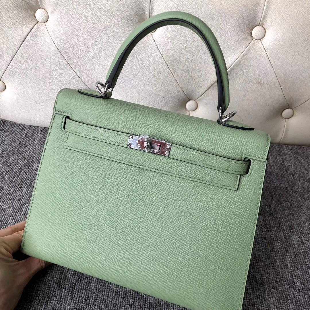 香港島中西Hong Kong Hermes Kelly 25cm 3I牛油果綠 Vert Criquet 蟋蟀綠