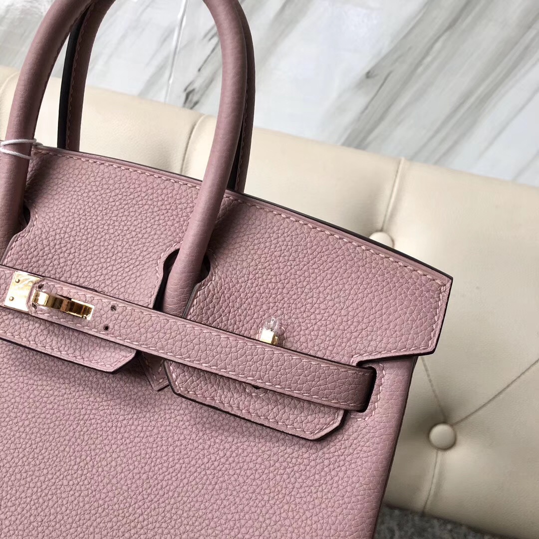 澳門愛馬仕鉑金包25定制 Aomen Hermes Birkin 25cm 4W Glycine 紫藤粉