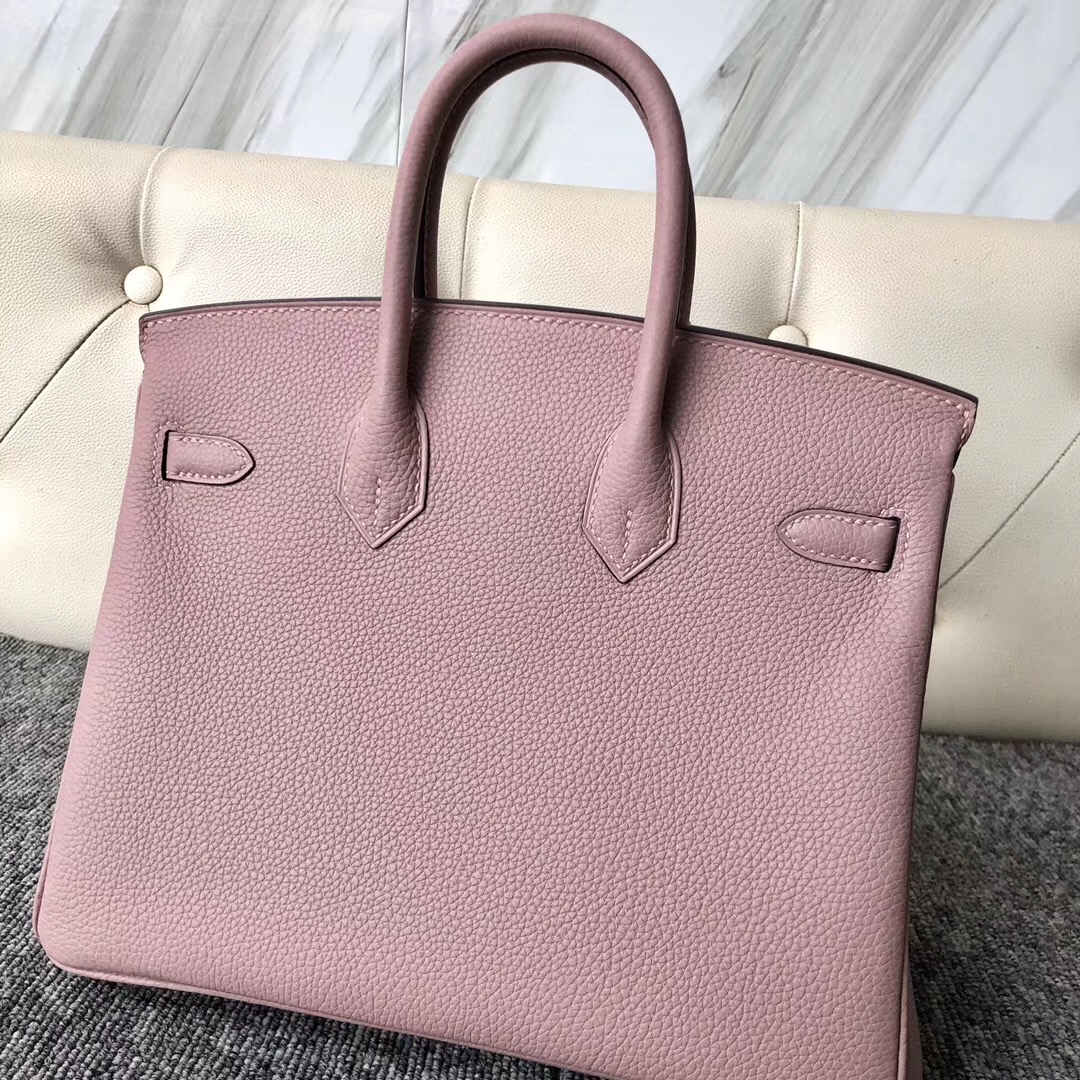 澳門愛馬仕鉑金包25定制 Aomen Hermes Birkin 25cm 4W Glycine 紫藤粉