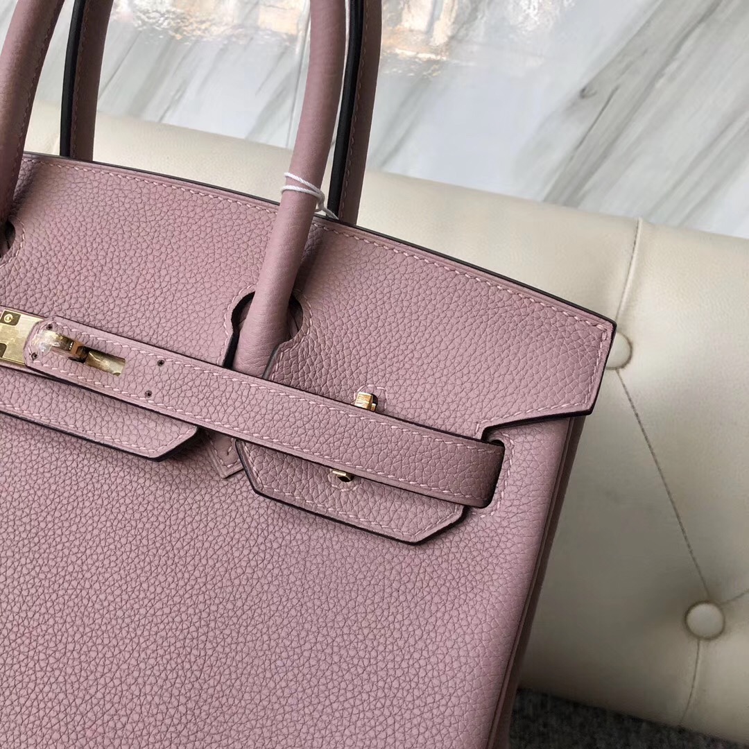 愛馬仕鉑金包30專櫃價格多少錢 Hermes Birkin 30cm 4W Glycine 紫藤粉