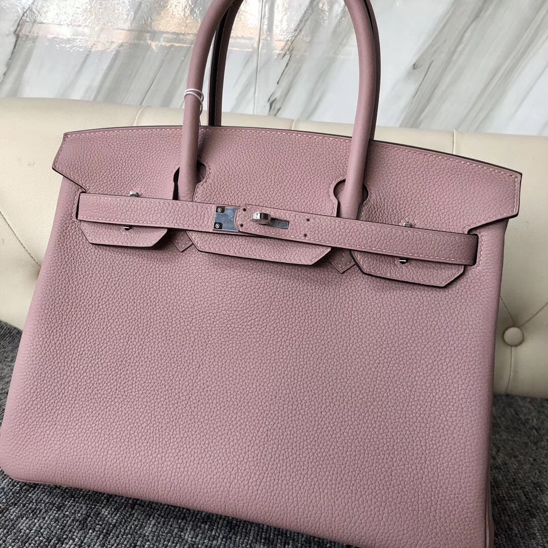 臺灣新北市愛馬仕鉑金包多少錢 Hermes Birkin 30cm 4W Glycine 紫藤粉