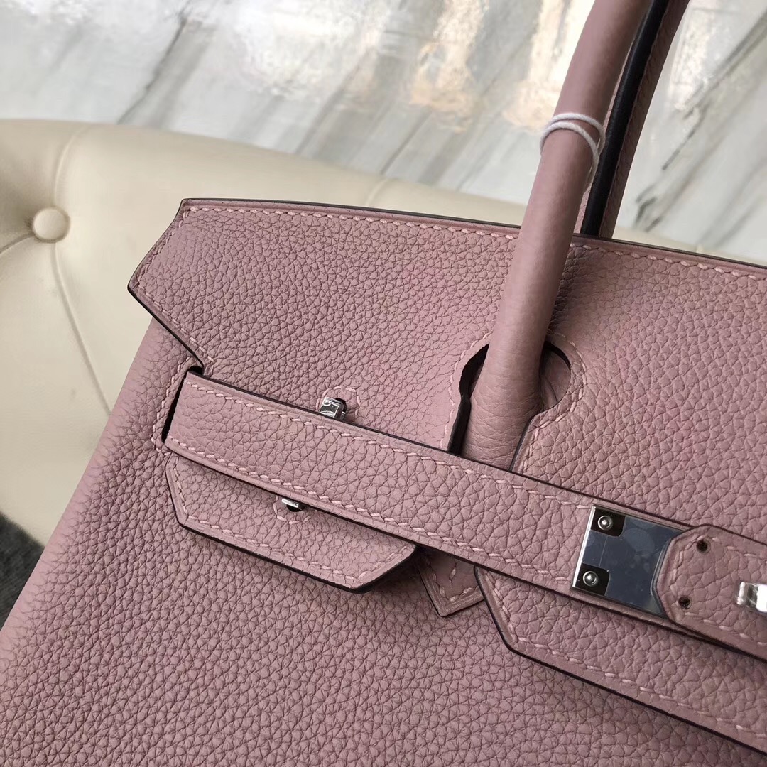 臺灣新北市愛馬仕鉑金包多少錢 Hermes Birkin 30cm 4W Glycine 紫藤粉