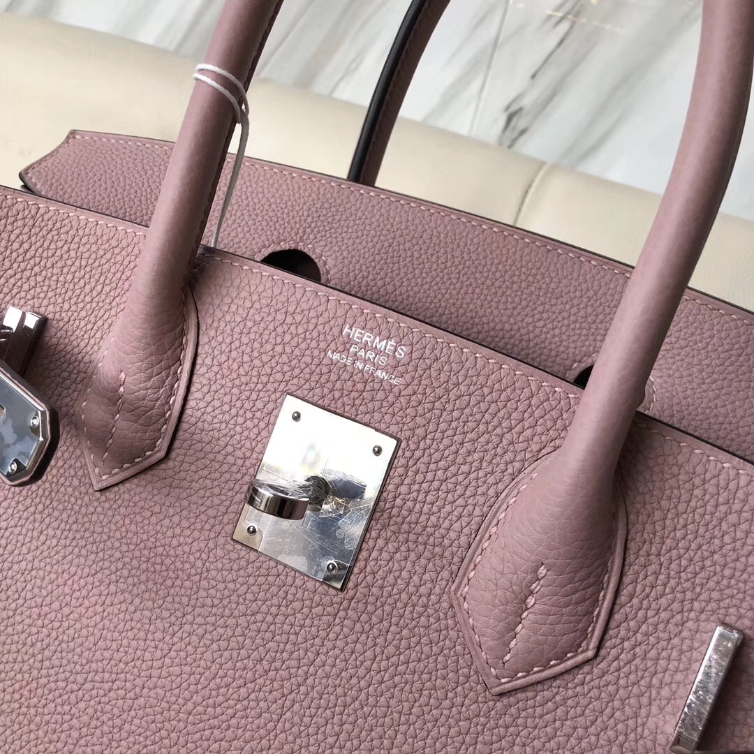 臺灣新北市愛馬仕鉑金包多少錢 Hermes Birkin 30cm 4W Glycine 紫藤粉