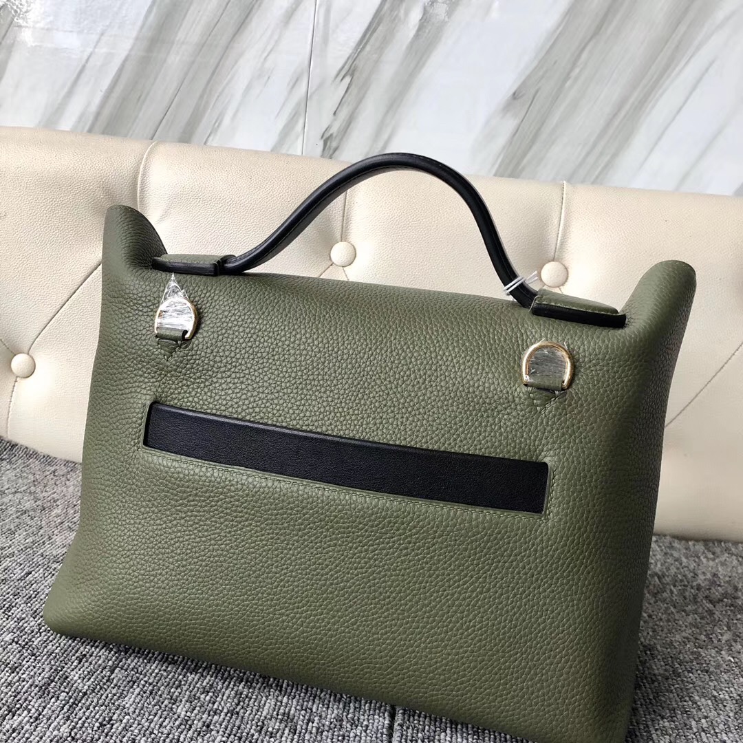 Singapore Hermes Kelly 24/24 taurillon Maurice Swift V6叢林綠 Canopee CK89