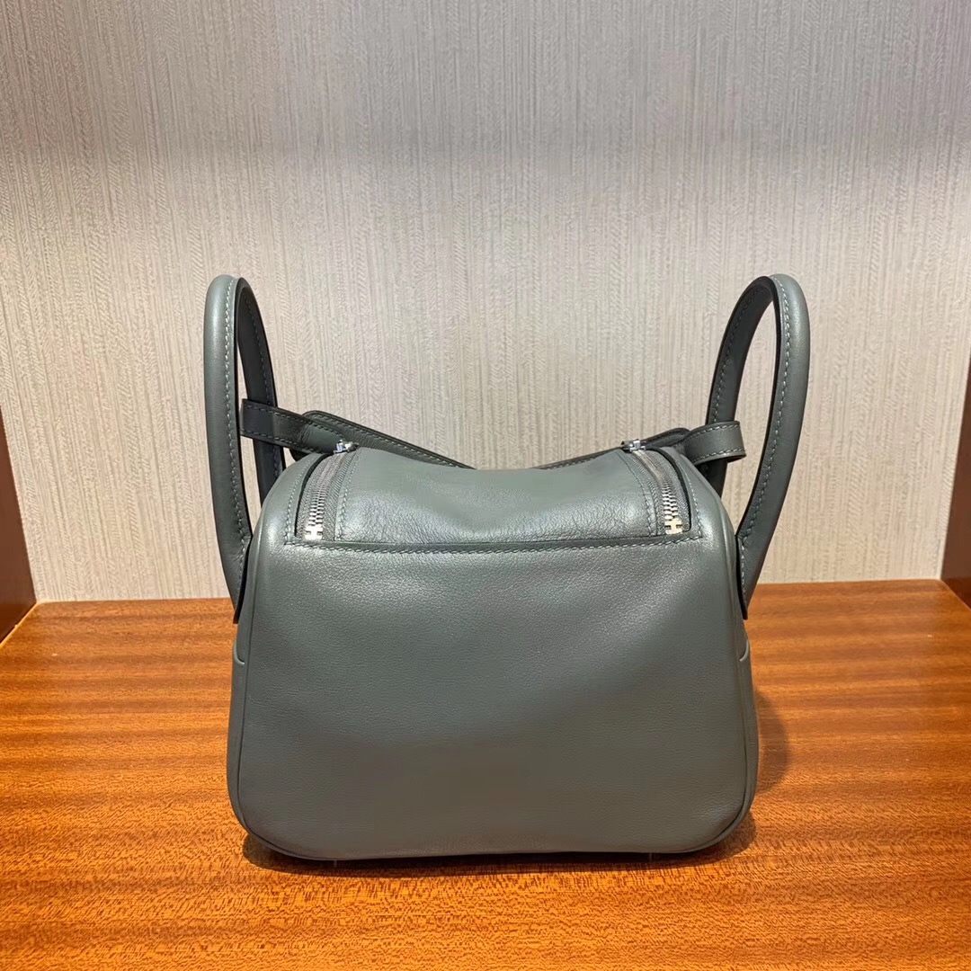 臺灣臺北市愛馬仕林迪包 Hermes mini lindy swift cc63 vert amande 杏綠色