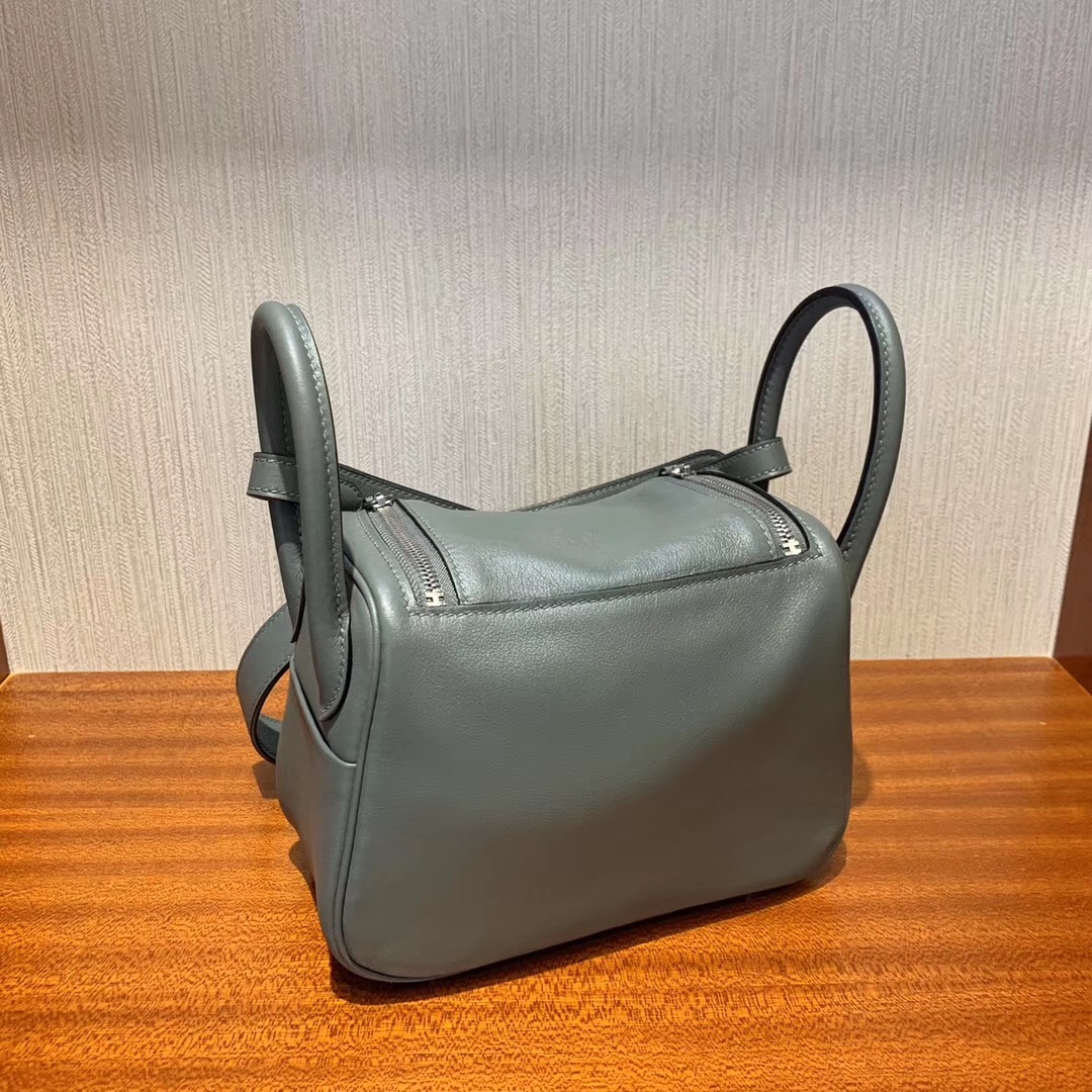 臺灣臺北市愛馬仕林迪包 Hermes mini lindy swift cc63 vert amande 杏綠色