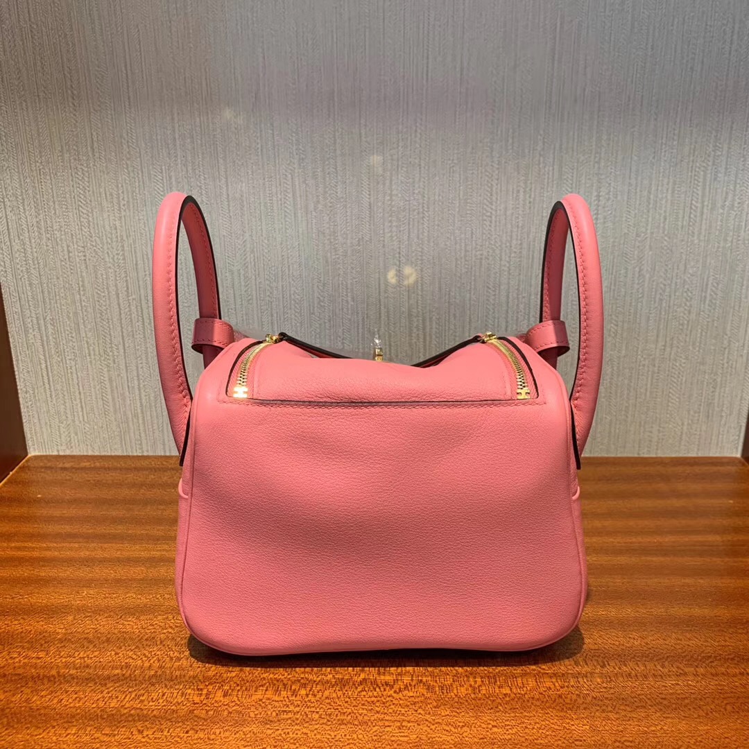 愛馬仕lindy mini價格多少錢 Hermes Lindy mini 8w Rose Azalee 新唇膏粉 Swift