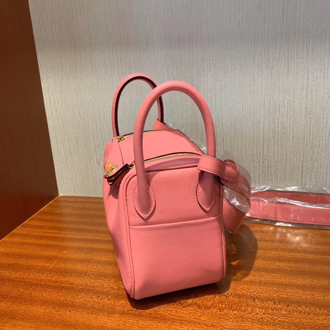 愛馬仕lindy mini價格多少錢 Hermes Lindy mini 8w Rose Azalee 新唇膏粉 Swift