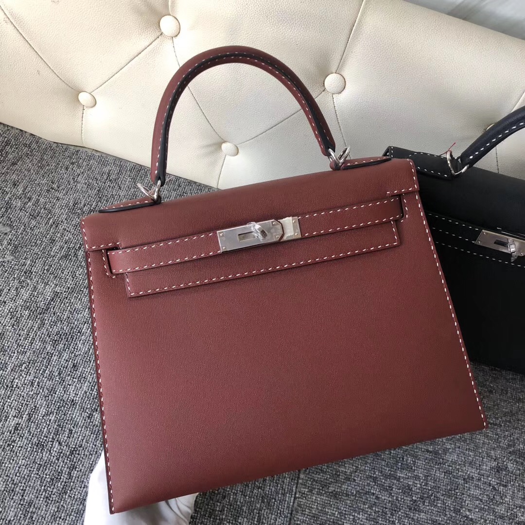 臺北市 Taiwan Hermes Kelly 28cm Graine Monsieur Ck55 Rouge H 愛馬仕紅