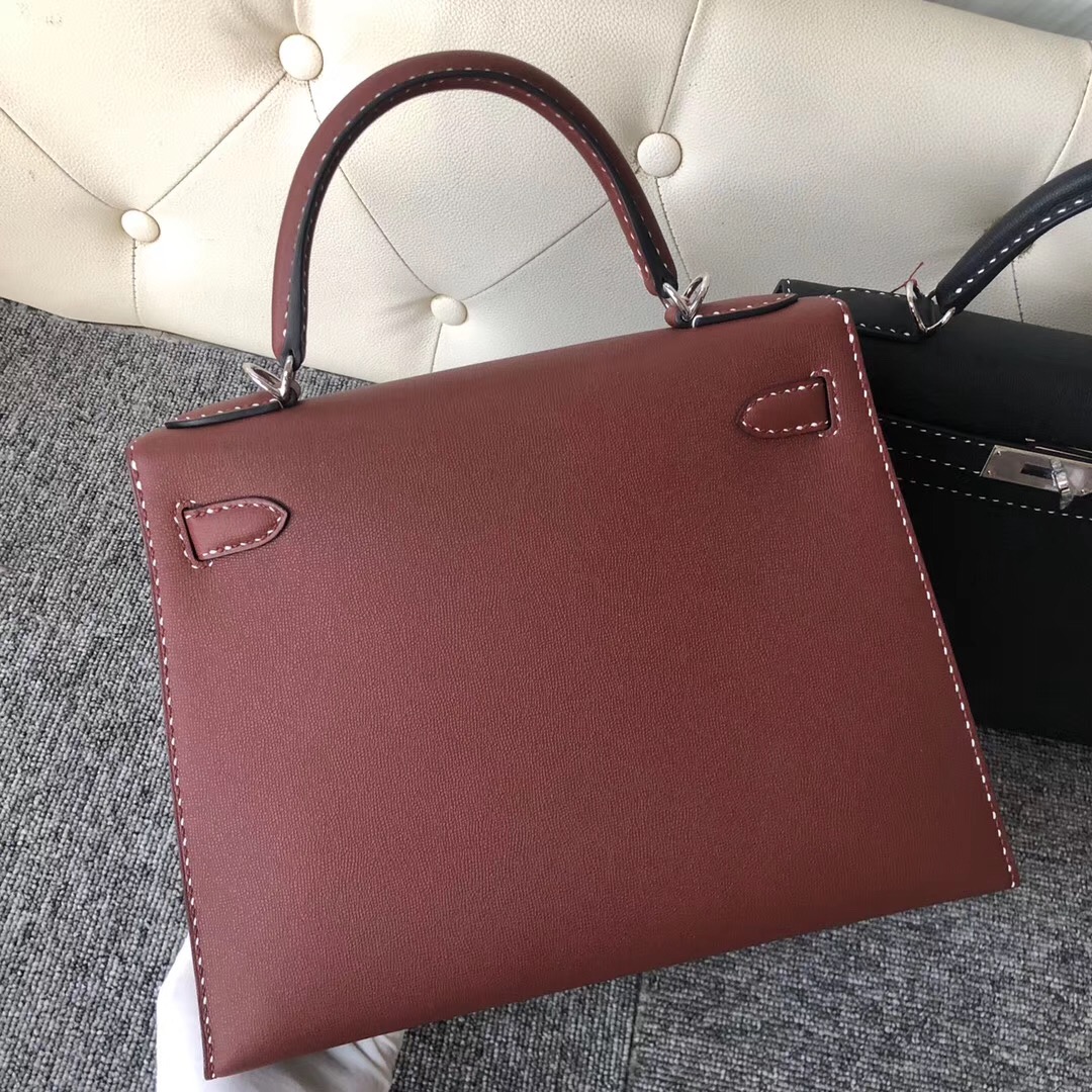 臺北市 Taiwan Hermes Kelly 28cm Graine Monsieur Ck55 Rouge H 愛馬仕紅