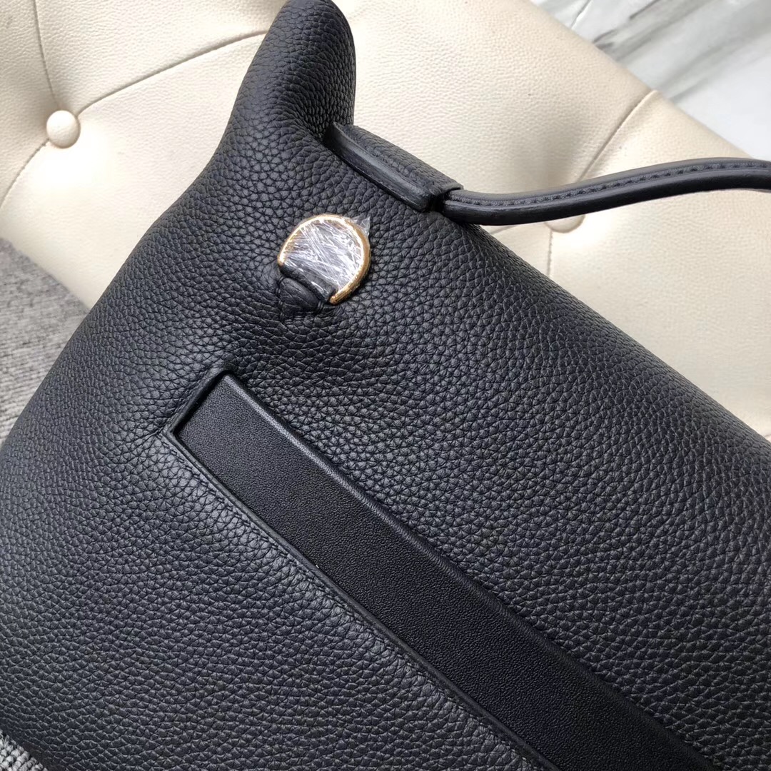 New Hermes Kelly 24/24 29cm CC89 Noir taurillon Maurice Swift calfskin