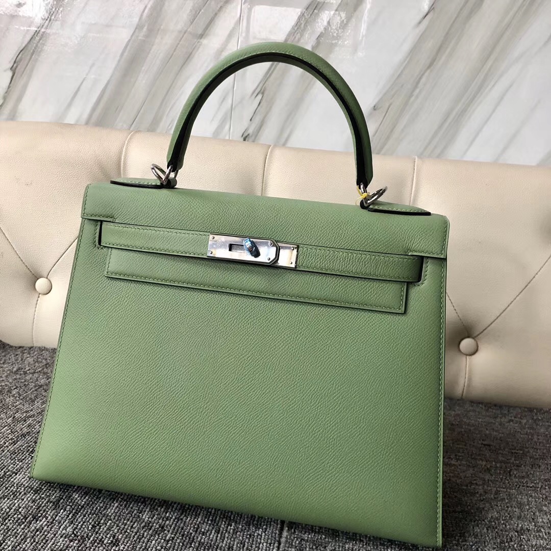 United Arab Emirates Hermes Kelly 28cm 3I牛油果綠 Vert Criquet 蟋蟀綠