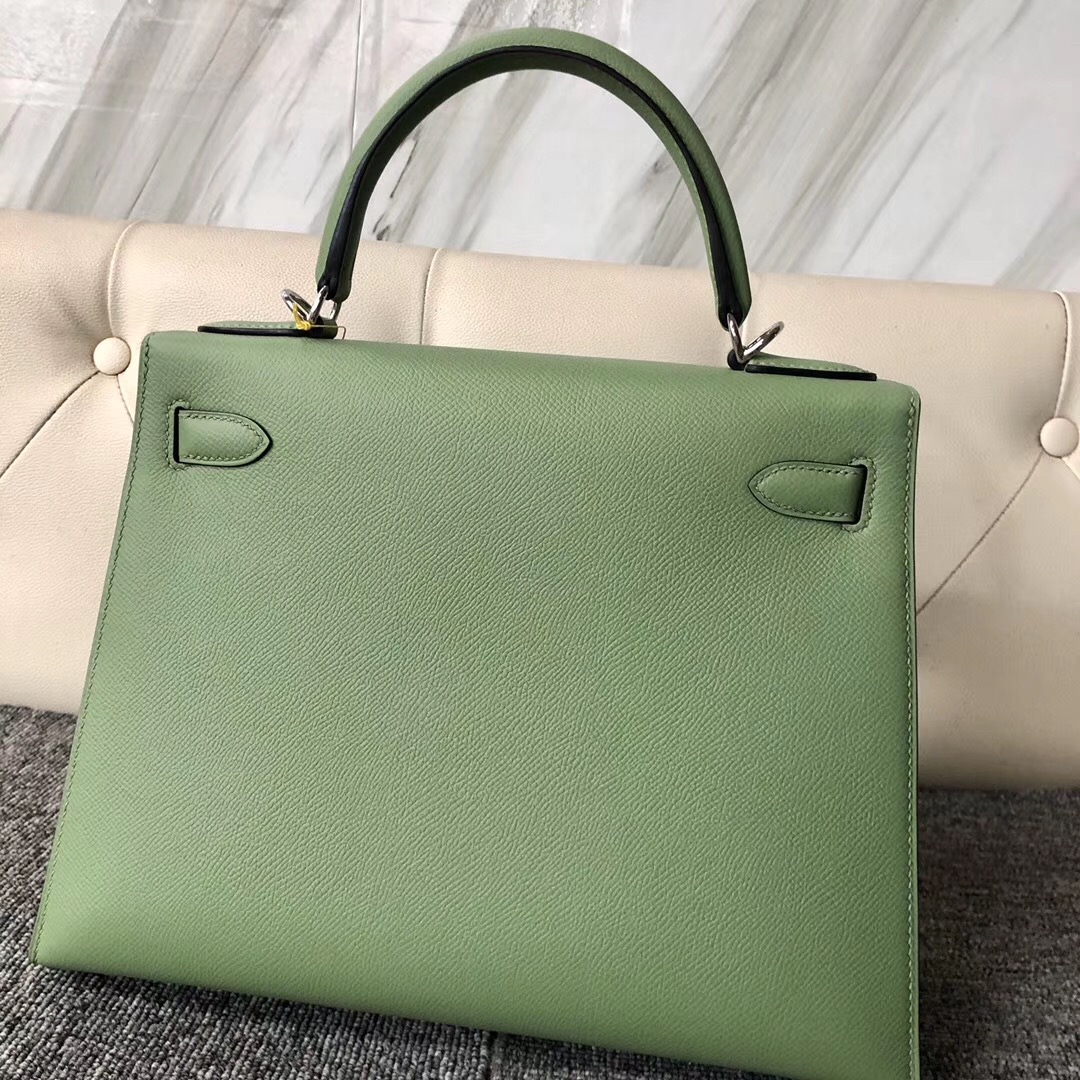 United Arab Emirates Hermes Kelly 28cm 3I牛油果綠 Vert Criquet 蟋蟀綠