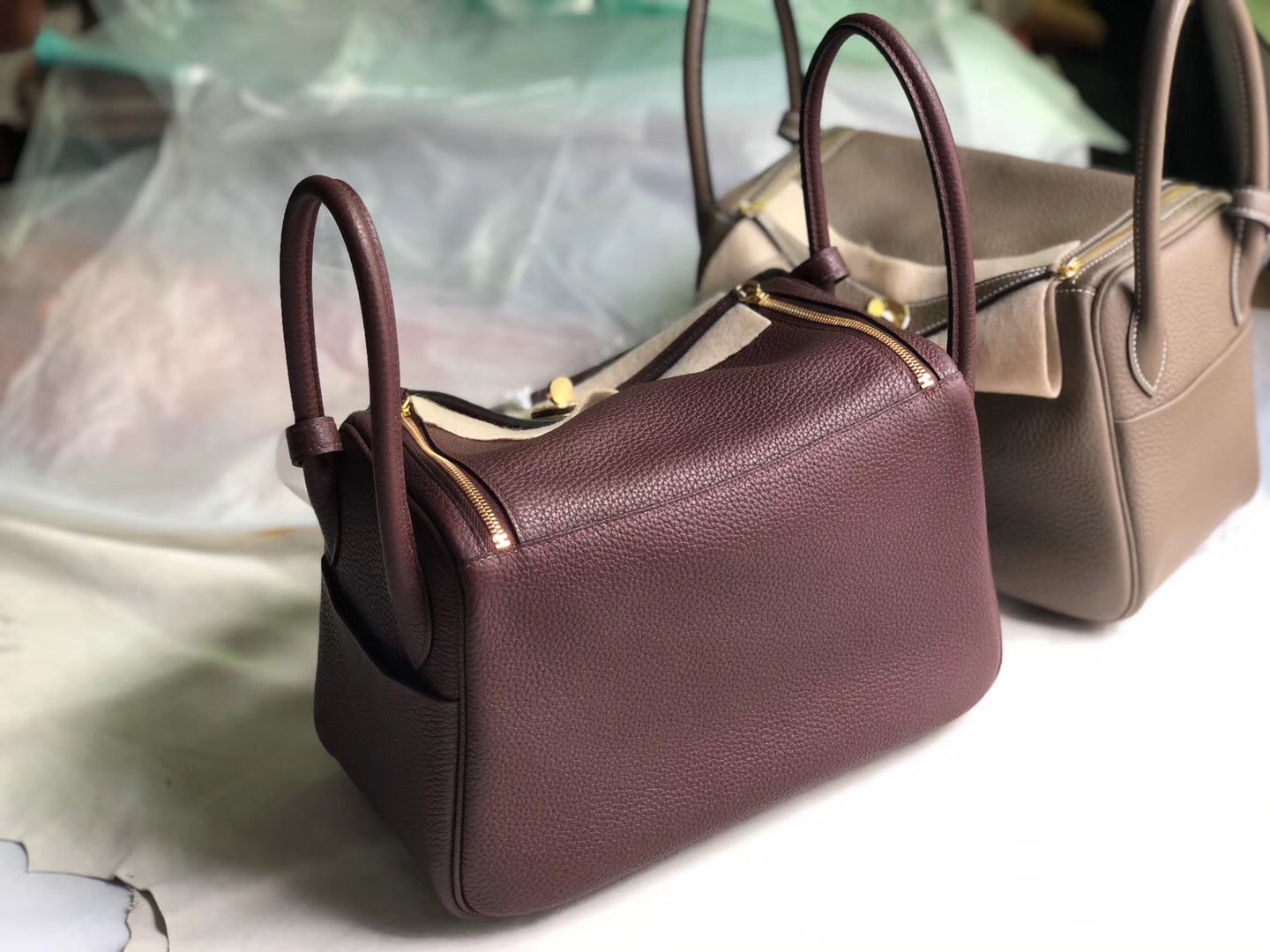 臺北市愛馬仕林迪包 Taiwan Hermes lindy 26cm ck57 Bordeaux 波爾多酒紅