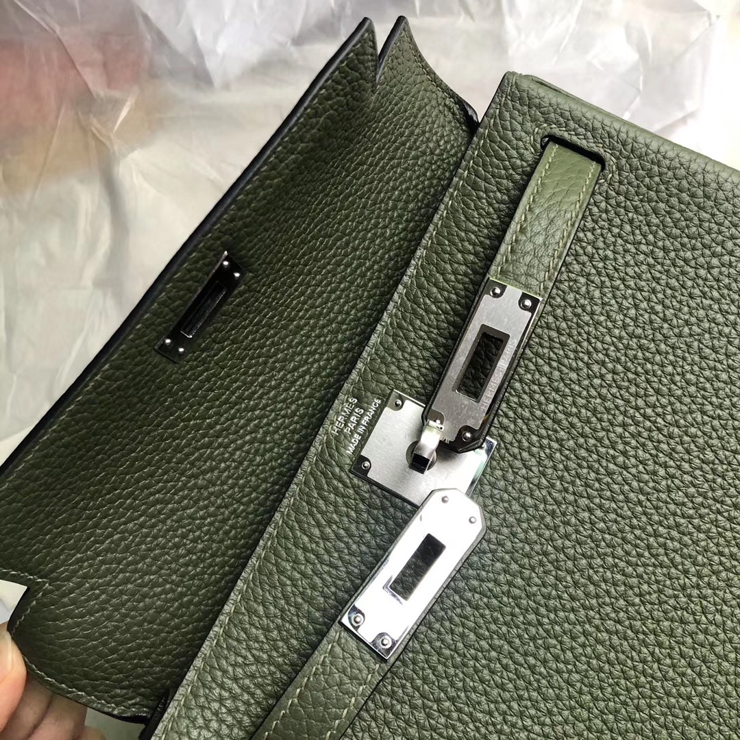 臺灣臺北市 愛馬仕凱莉雙肩包 Hermes Kelly Ado Backpack V6叢林綠 Cacncpee