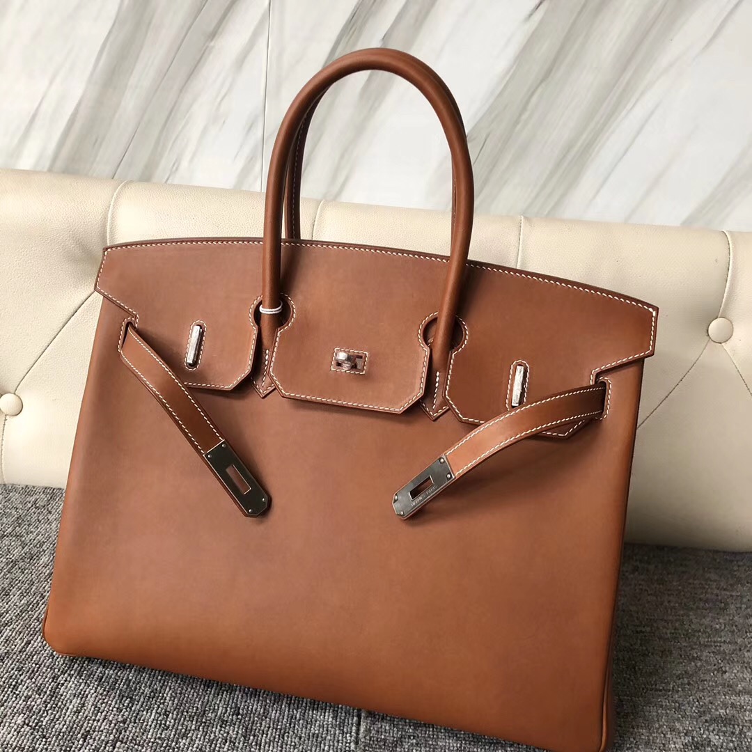 Canada Hermes Birkin 30cm Barenia Natural 馬鞍皮 CC34 Fauve 經典幹邑原色