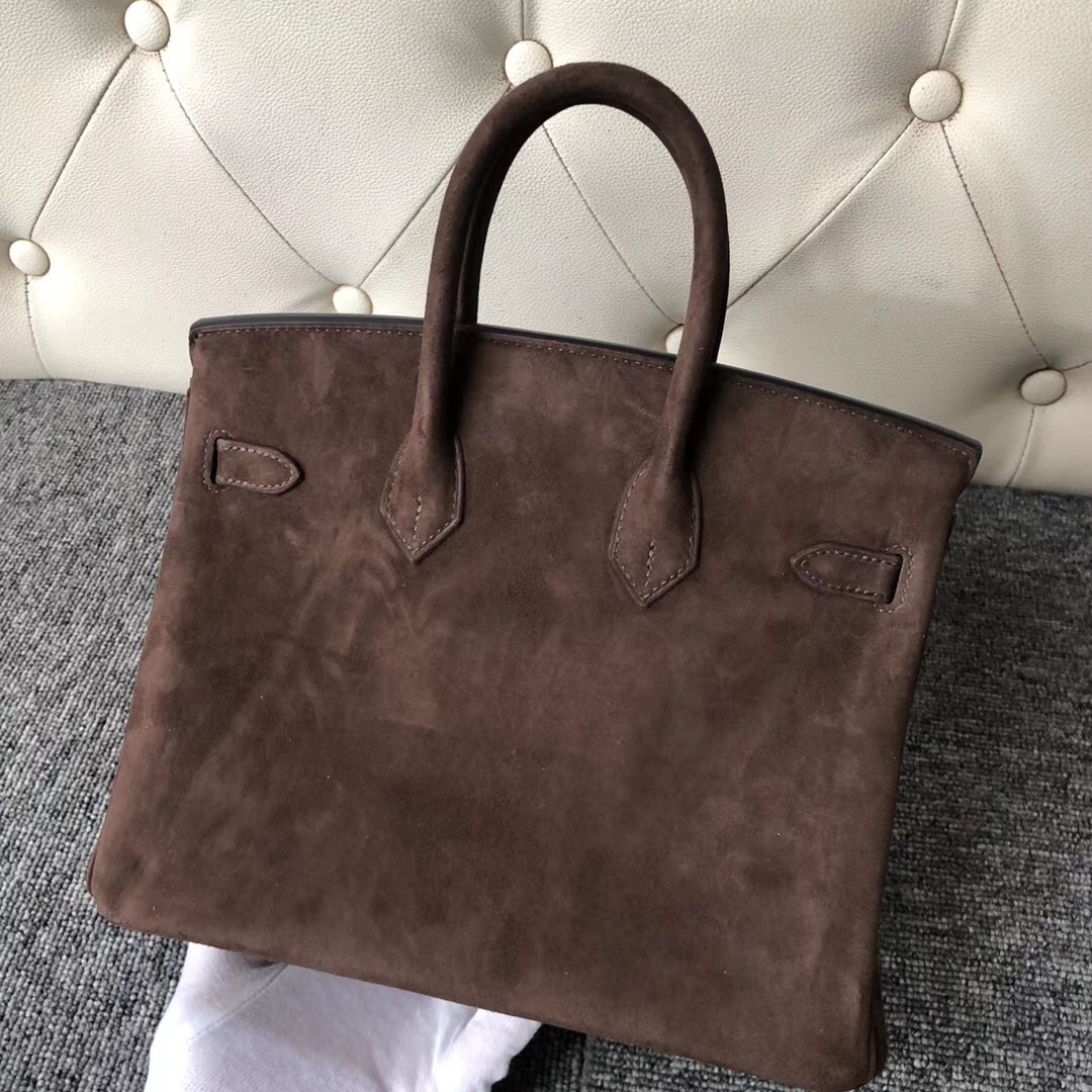 香港香港島中西區 東區 Hermes Birkin 25cm 羊皮反絨 麂皮 CK47 Coffee咖啡色