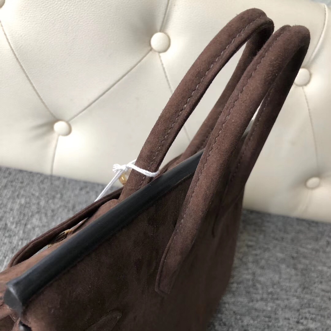 香港香港島中西區 東區 Hermes Birkin 25cm 羊皮反絨 麂皮 CK47 Coffee咖啡色