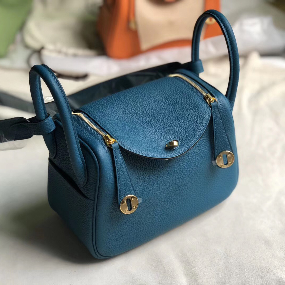 臺灣臺北市迷妳琳迪包 Hermes mini lindy W0 博斯普魯斯綠 vert bosphore