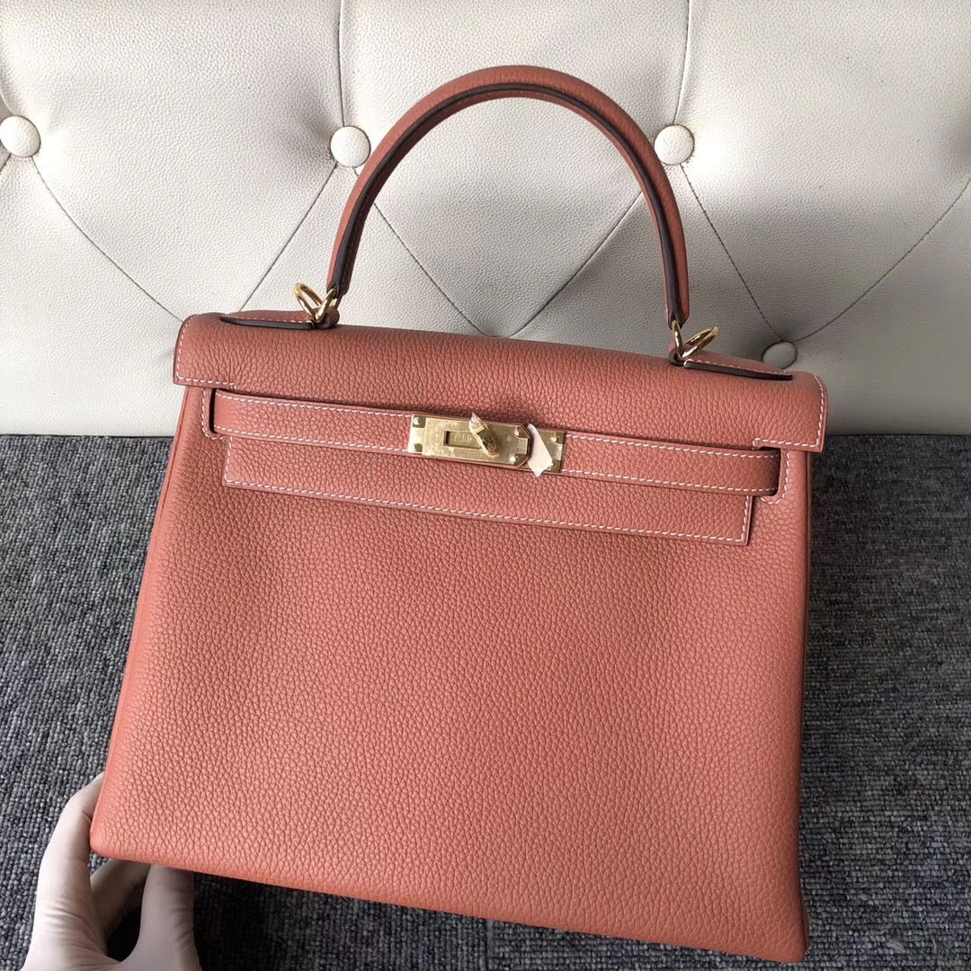 愛馬仕2020年什麽刻印 Hermes Kelly 25cm 4E楓葉棕 Sienna GHW