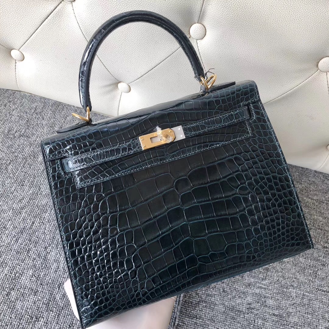 臺灣桃園市愛馬仕2020刻印 Hermes Kelly 25CM 6O 松柏綠 Vert Cypres GHW