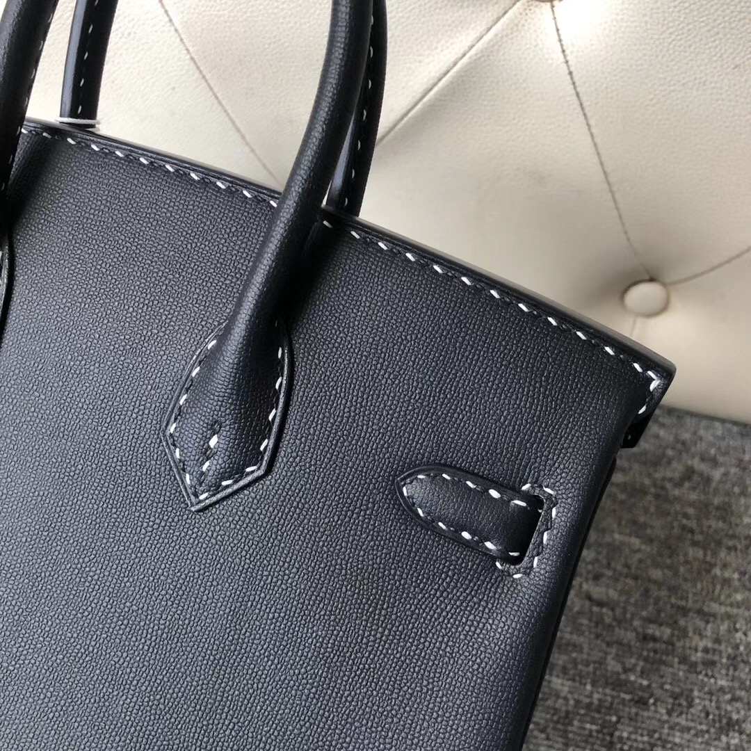 Aomen Macao Hermes Birkin 25cm Graine Monsieur CK89 black