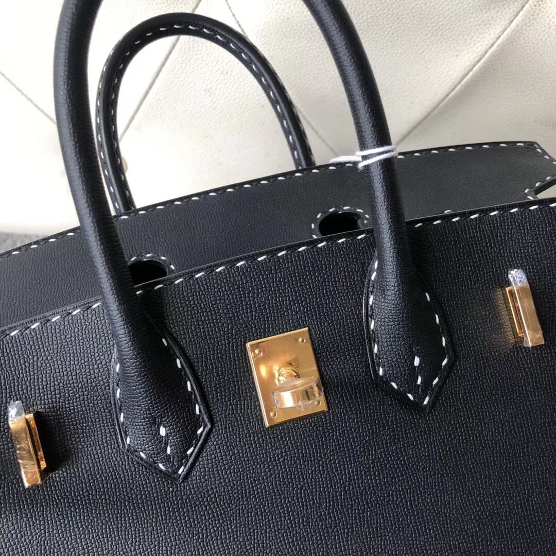 Aomen Macao Hermes Birkin 25cm Graine Monsieur CK89 black