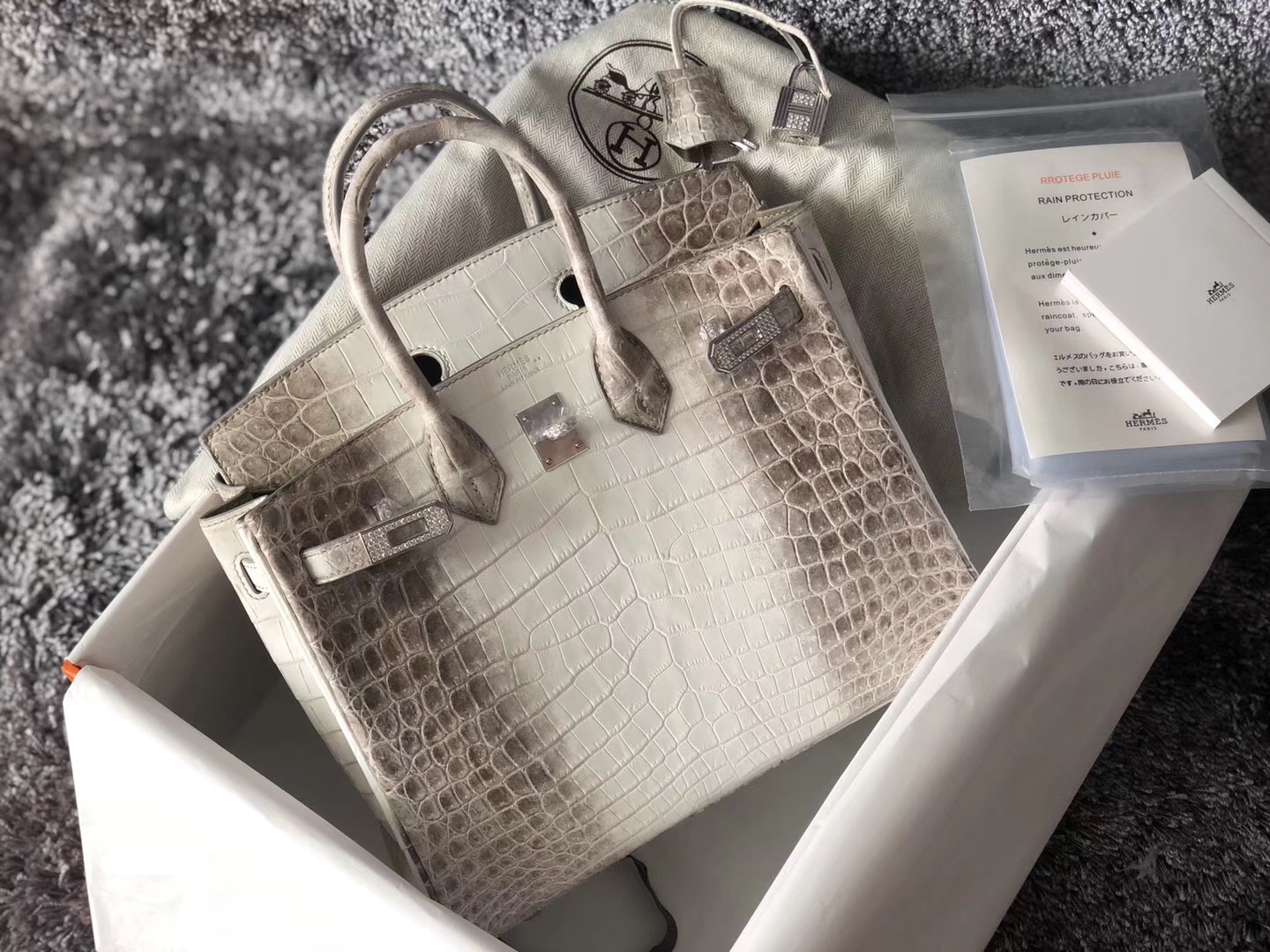 愛馬仕喜馬拉雅定制 Hermes Birkin 25cm kelly 25cm Himalaya 真金真鉆